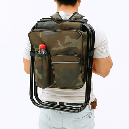 Chill'n'Carry - 3-in-1 Rucksack-Stuhl entspannt tragen & kühl genießen