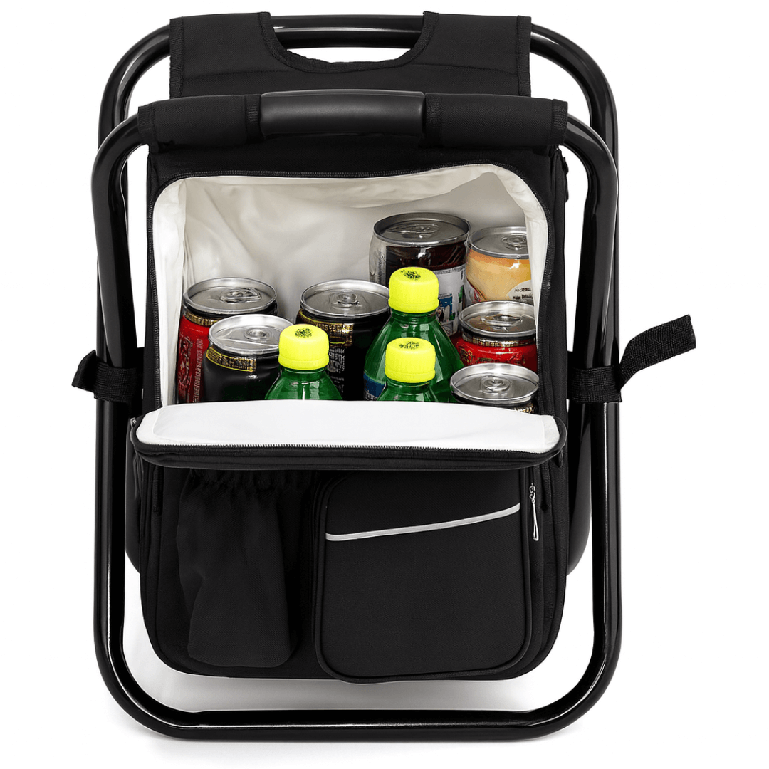 Chill'n'Carry - 3-in-1 Rucksack-Stuhl entspannt tragen & kühl genießen