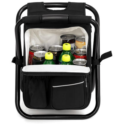 Chill'n'Carry - 3-in-1 Rucksack-Stuhl entspannt tragen & kühl genießen