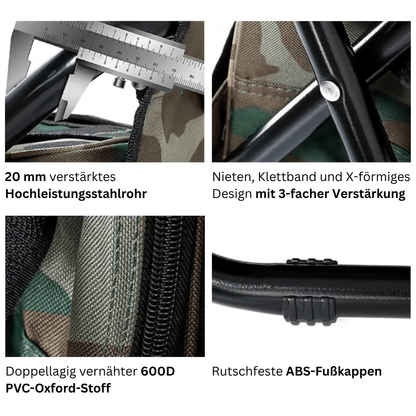 Chill'n'Carry - 3-in-1 Rucksack-Stuhl entspannt tragen & kühl genießen