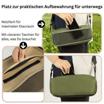 Pack'n'Sit - Mit dem 2-in-1 Klappstuhl überall Komfort genießen
