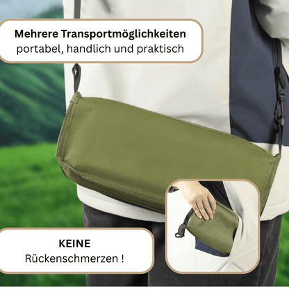 Pack'n'Sit - Mit dem 2-in-1 Klappstuhl überall Komfort genießen