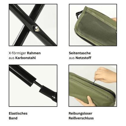 Pack'n'Sit - Mit dem 2-in-1 Klappstuhl überall Komfort genießen